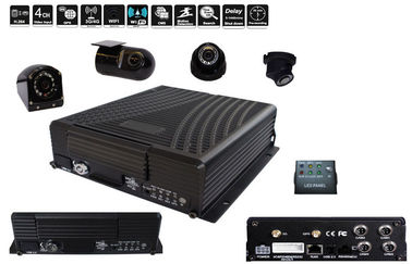 G-sensor GPS Mobile DVR H.264 HDD 4 Channel MDVR 4-ch Online For Bus